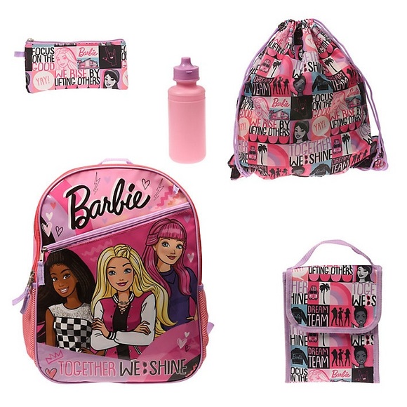 Barbie Other - Barbie 5-piece backpack and lunch bag set